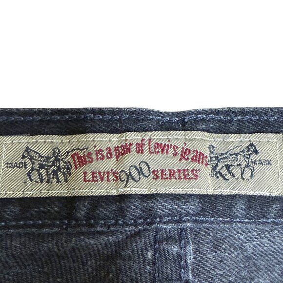 LEVI'S Women's NEW 900 Series Rare Vintage Jeans Black | Size 15 - Picture 9 of 11